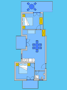Ground plan of the apartment 4